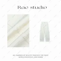 【Rae】时尚慵懒显瘦显高茧型牛仔裤r585