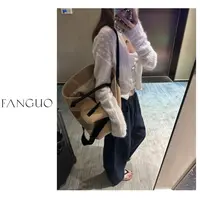 AT家！羊驼毛马海毛 欲系小开衫～朦胧感麻花针织衫女31887