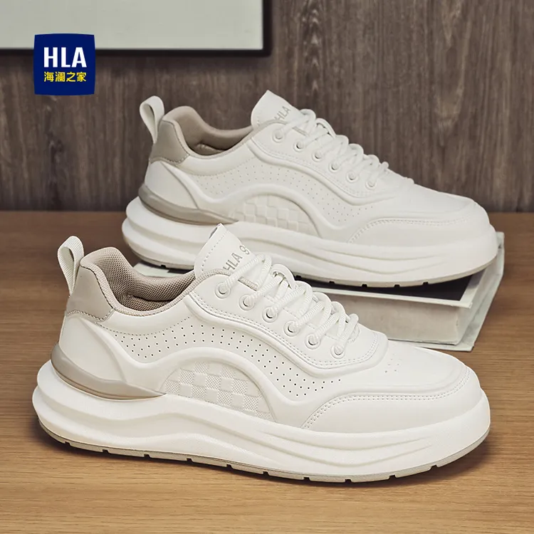 海澜之家鞋子男2025秋季新款爆款板鞋厚底百搭小白鞋男款休闲男鞋