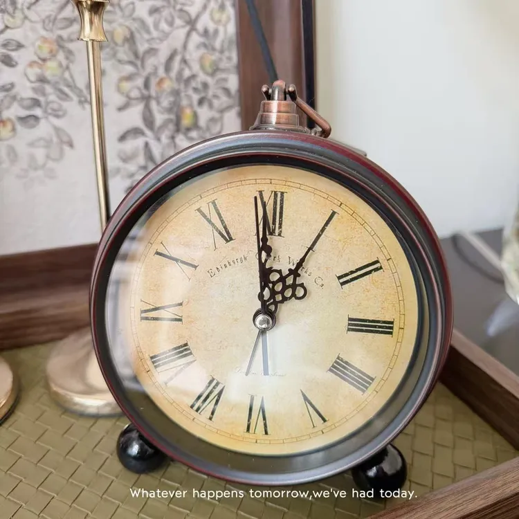 欧式复古小闹钟起床神器专用摆件儿童卧室学生用强力叫醒时钟桌面