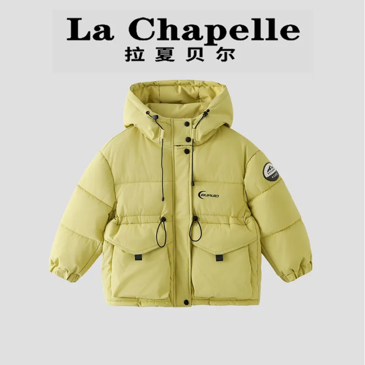 La Chapelle【拉夏贝尔】冬季新款时尚儿童收腰中长款棉服LA2703