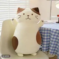 毛绒玩具可爱奶酪公仔猫1个【高50cm】（测量误差2~3cm）