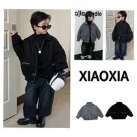 XXJ 2195 星枢【口袋拉链】韩系夹克棉服外套男童