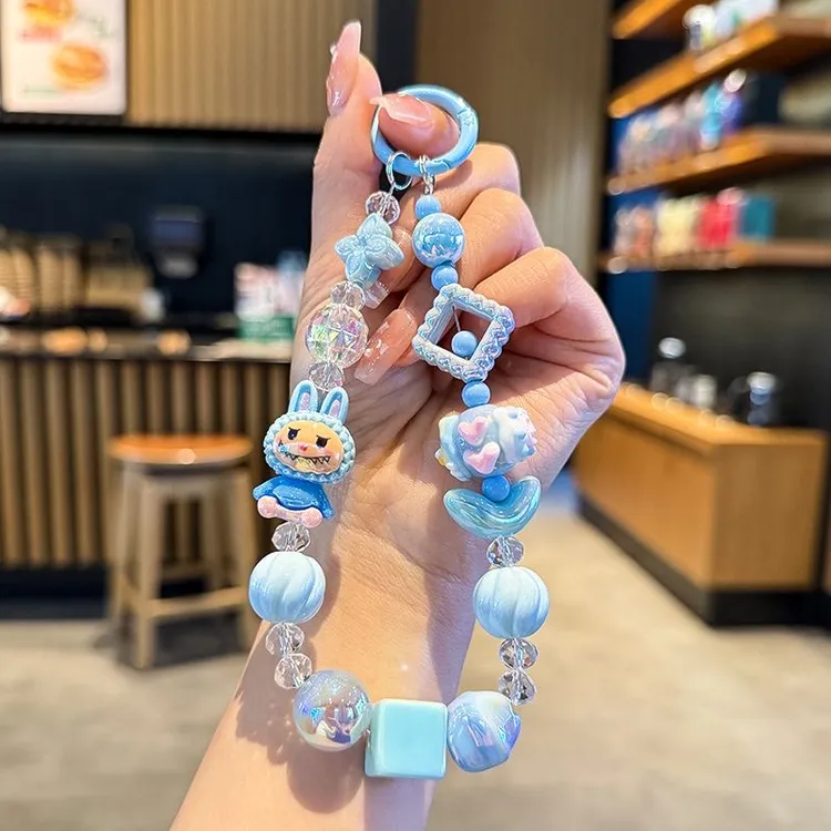 新款可爱拉布布手机链手机挂坠女朋友闺蜜礼物diy合金萌粒挂饰