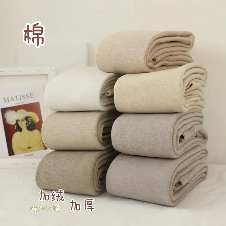 竖条纹棉裤保暖加厚袜裤秋冬款加绒加厚打底裤裤袜女冬季连裤袜