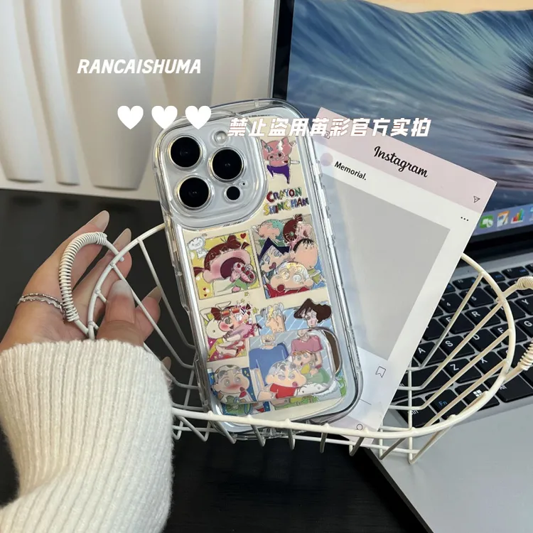 蜡笔小新一家适用苹果华为小米iPhone151413promax专用防摔手机壳