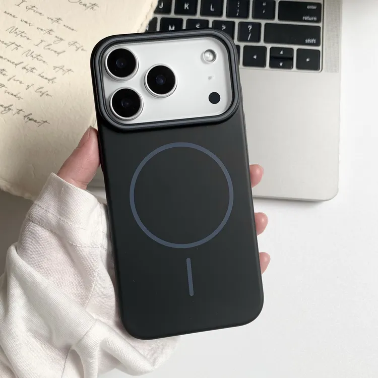 适用iPhone17promax手机壳简约柔润细圈磁吸iPhone17pro保护套