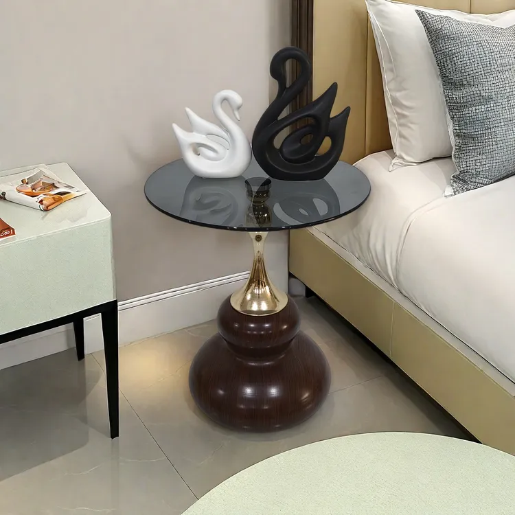 稀奇古怪个性边几客厅创意摆件轻奢圆几床头角几葫芦茶几沙发边几