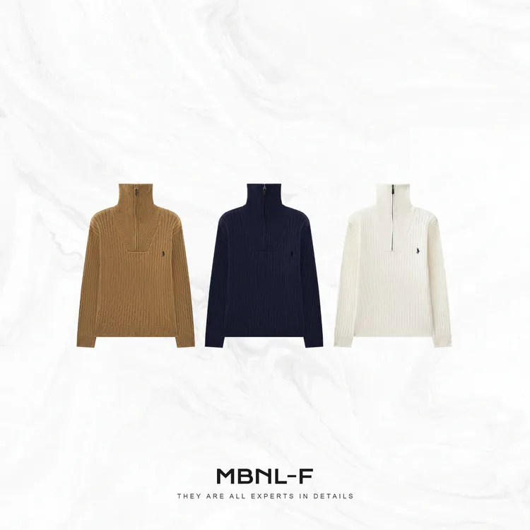 MBNL-F "金链高领劳伦" 100%进口羊毛刺绣羊毛衫 秦磊XM-XMY6627