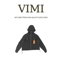 VIMI·“西伯利亚”连帽美式印花宽松休闲风收缩下摆外套NS17017