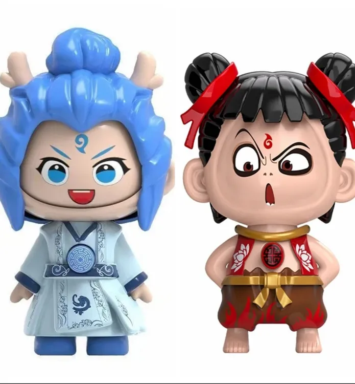 哪吒变脸魔童闹海按压变脸娃娃挂件玩偶儿童儿童玩具