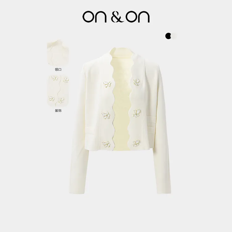 ON&ON/安乃安秋冬新款法式百搭气质短款针织上衣外套NNWW41429