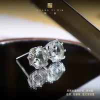 【凰一品】 水晶经典款耳钉S925（共5克拉）