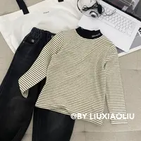 杭州六小六正版BY LIUXIAOLIU秋冬季儿童双面绒打底衫17729