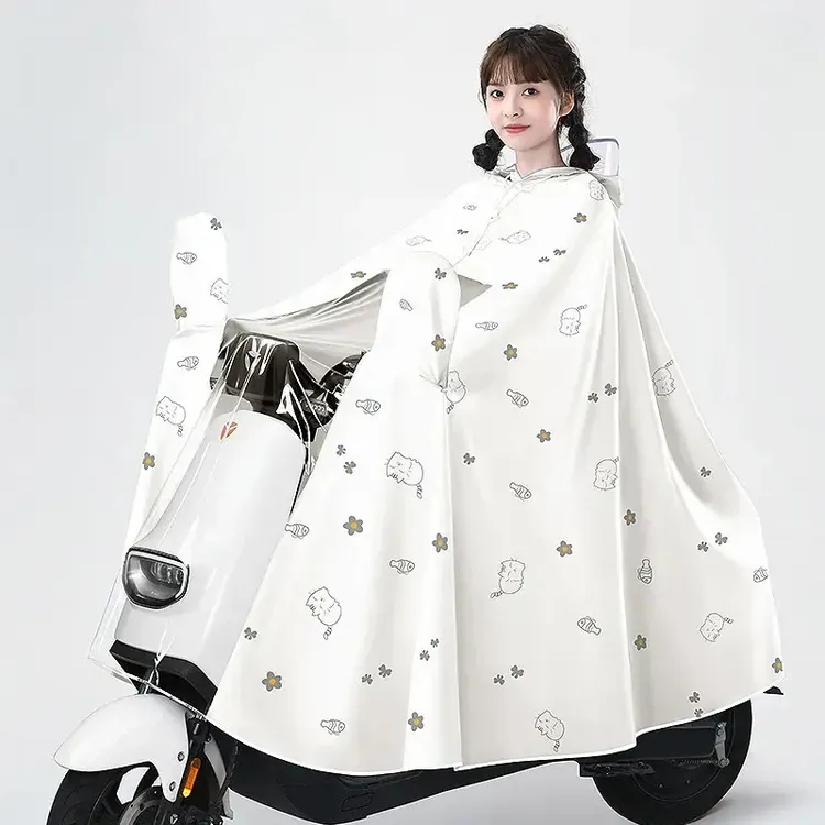 新款雨衣电动车雨披单人成人男女防雨骑行电瓶车雨衣加厚遮脚雨衣