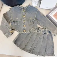 女童春秋套装2025新款儿童装时髦洋气秋装女宝宝牛仔套装