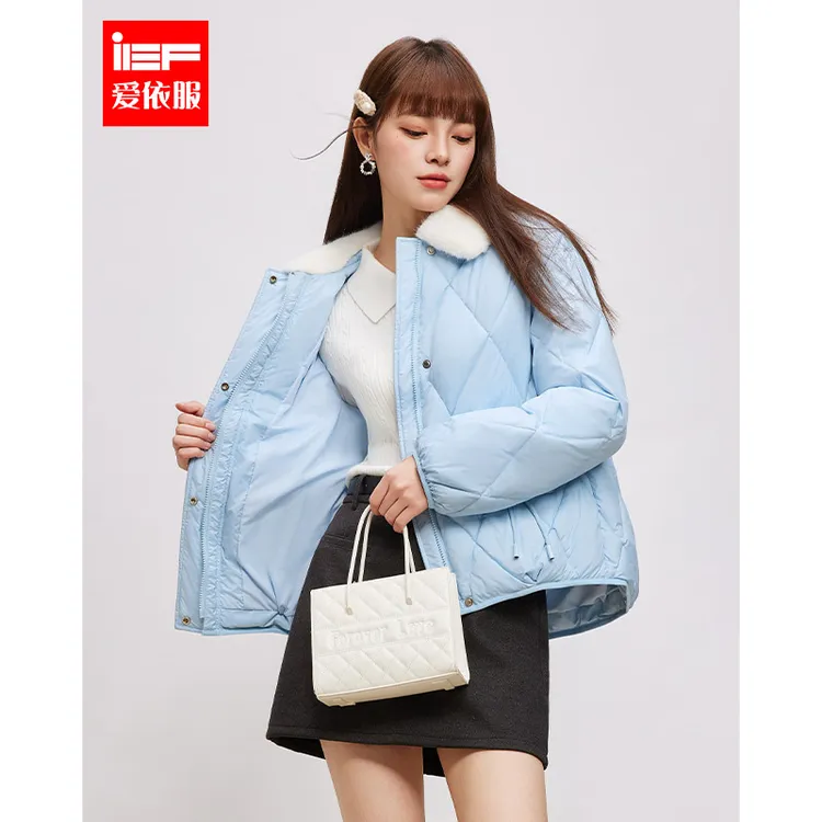 IEF/爱依服【DNA系列】2025冬季新款韩系风通勤百搭保暖棉衣外套
