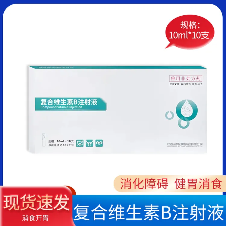圣奥复合维生素B注射液兽用注射剂猪牛羊健脾开胃针剂正品兽药