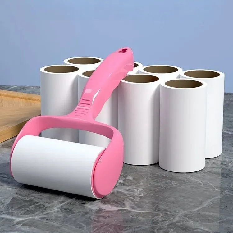 【加厚50撕】粘毛卷纸粘毛器滚筒可撕式替换芯衣服沾毛滚刷粘尘纸