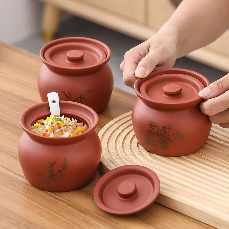紫砂瓦罐汤炖盅家用汤罐煨汤盅隔水炖炖罐一人份江西瓦罐炖盅煲汤