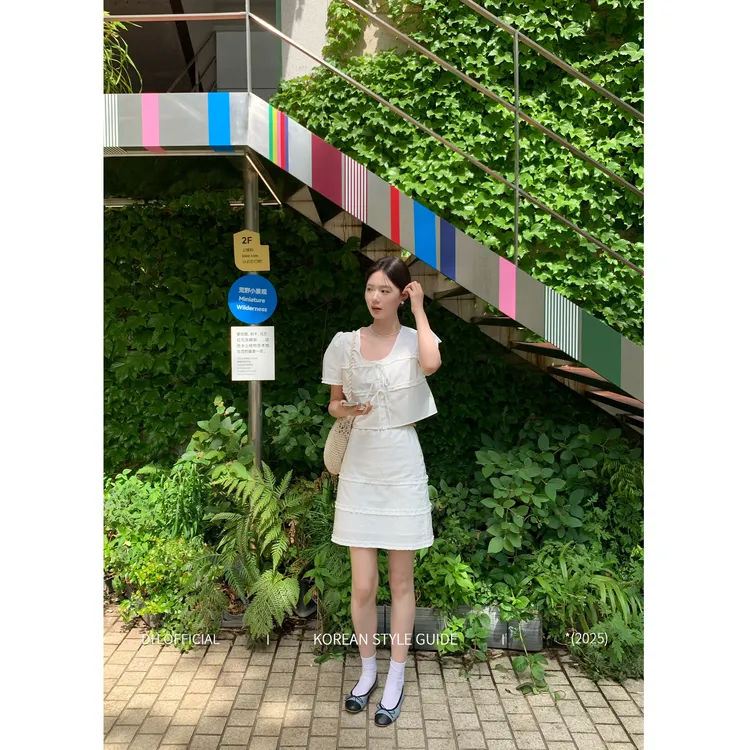 DH OFFICIAL 大花【茉莉苏打水 suit】气质温柔百搭韩风时尚套装