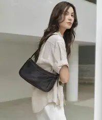 高品质时尚百搭头层牛皮单肩斜挎女包3112