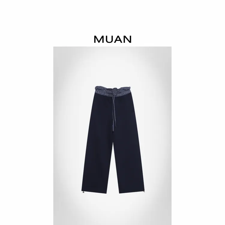 木岸MUAN:《莉莉安卫裤》常规版 380克花苞腰口休闲裤女CQ-DG3-9053