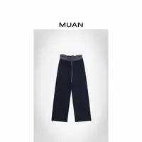 木岸MUAN:《莉莉安休闲裤》定制花苞腰口阔腿裤长裤女CQ-DG3-9053