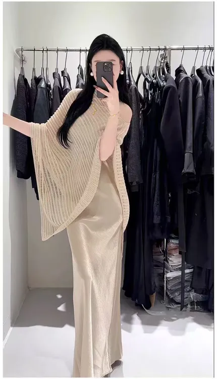 时尚时尚蕾丝套装气质上衣纯欲风休闲风慵懒风吊带夏季休闲连衣裙