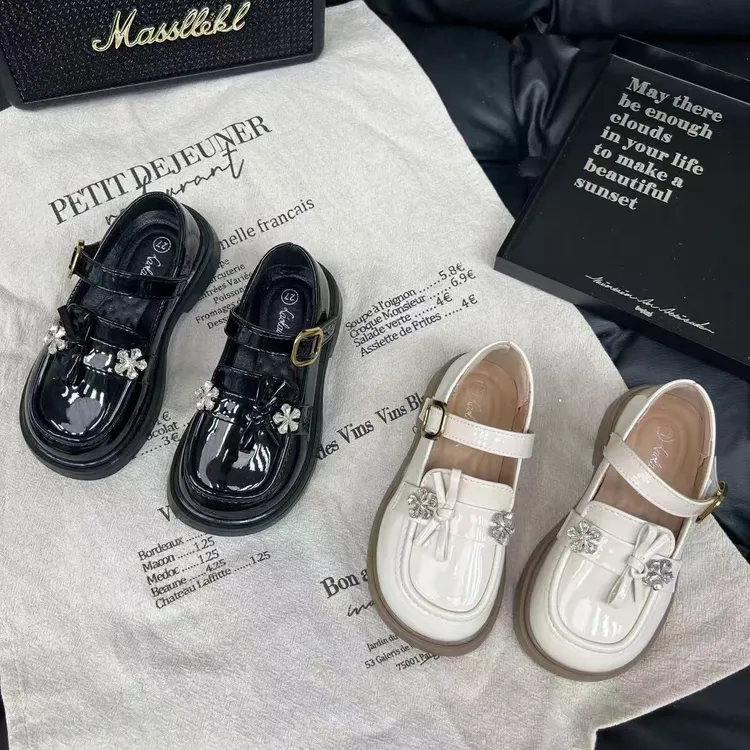 秋季新款儿童公主鞋英伦风小女孩乐福鞋宝宝鞋演出鞋LLWNA8801