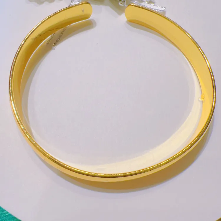 铜合金戒指 铜合金 金色光面开口百搭时尚首饰饰品不易掉色手镯