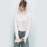 【小铃铛】妖精的口袋25年春季新款法式钉珠长袖打底衫蕾丝拼