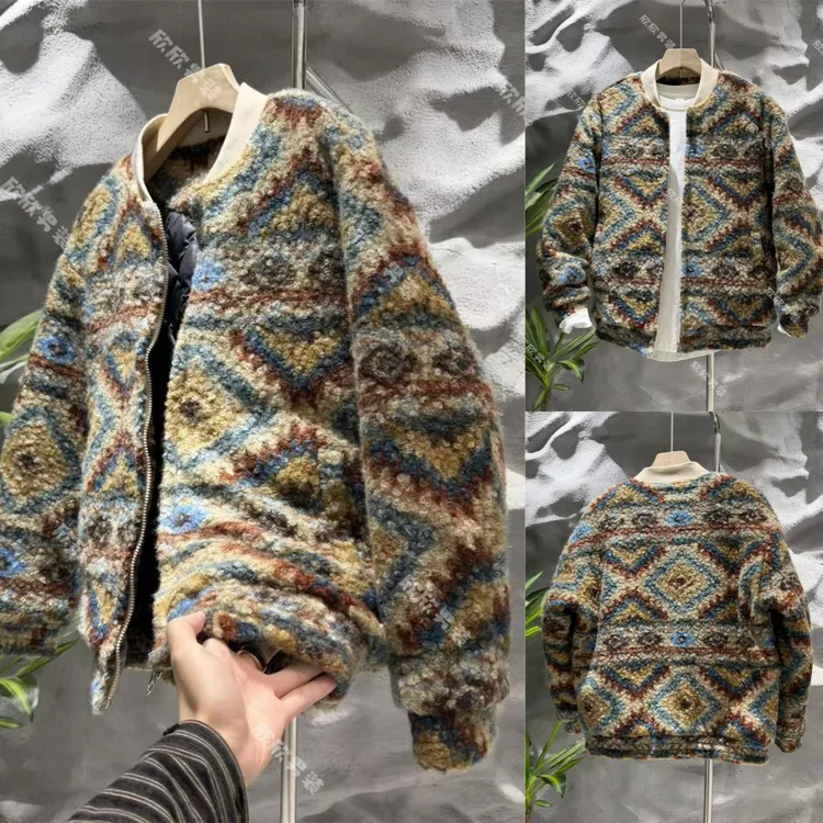 潮牌设计师国潮加棉加厚痞帅百搭时尚男士上衣