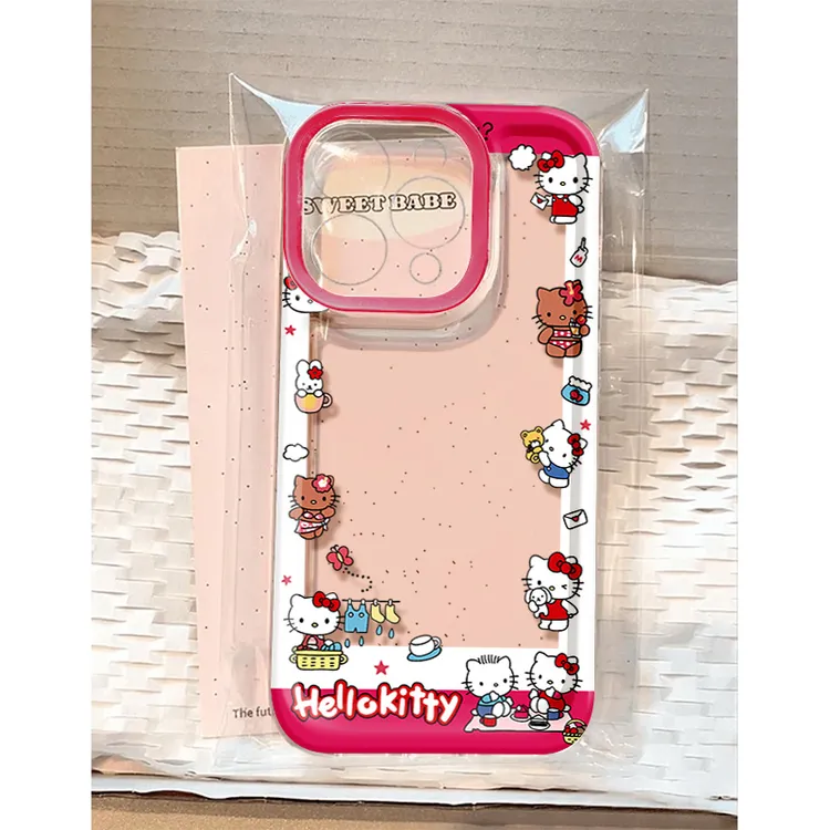 相框kt猫适用苹果16 15手机壳iPhone13promax防摔14 12男女xr软11