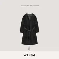 W.Diva【魏老板】西班牙进口Baby小拉贡长款皮毛一体外套54C263157