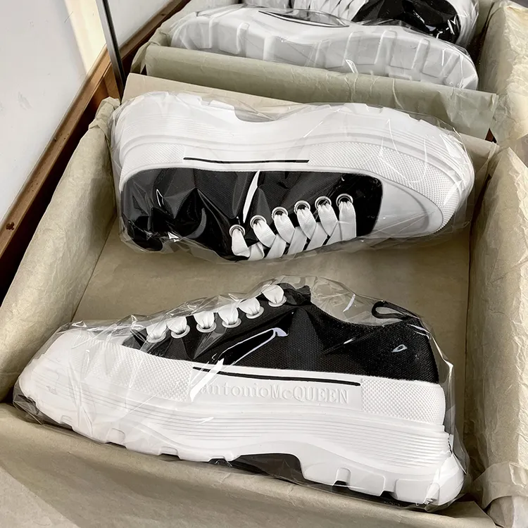 某物渠道鞋~官方正品夕麦昆帆布鞋厚底增高老爹鞋运动男款女休闲