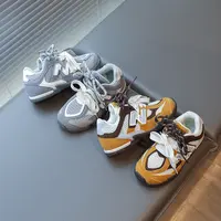 【欧巴家】春秋款撞色阿甘鞋儿童魔术贴运动鞋防滑透气