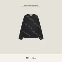 MRHALA 淬火廓型山羊绒圆领针织衣女 LM44038