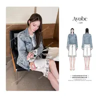 【AYOBE】原创款 9月17日10:00新品  千禧港风时髦钉珠牛仔外套