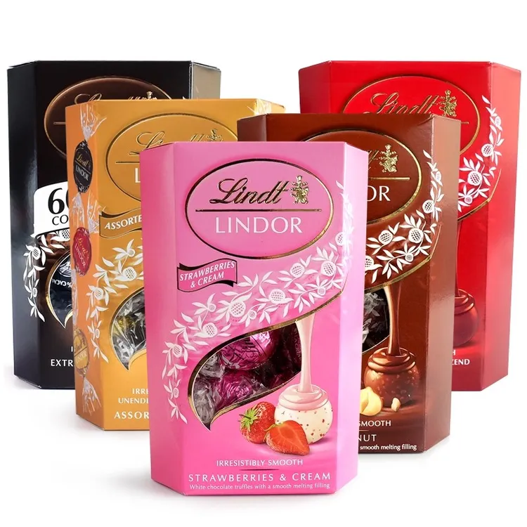 【进口】Lindor瑞士莲黑白牛奶巧克力软心球200g年货礼盒零食送礼