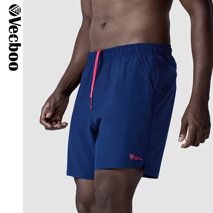 vecboo速干运动短裤男士带内衬马拉松健身训练跑步短裤男可放手机