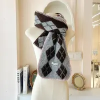 LHTE青青大码女装 冬季韩版保暖百搭格纹C5304