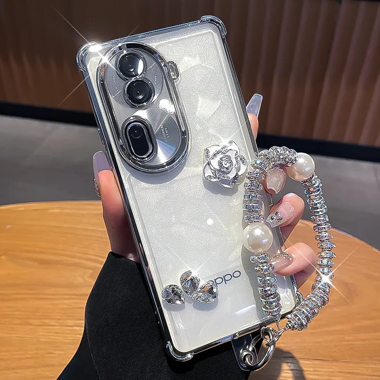 潮多米适用opporeno11手机壳新款女reno11pro网红闪钻镜头全包套