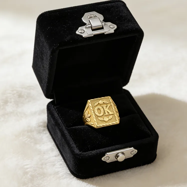 铜合金项链 铜合金女士KS里外一色戒指不掉色首饰