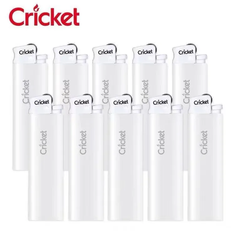 Cricket【现货现发】正品进口纯色光版砂轮机防爆一次性火机纯白款