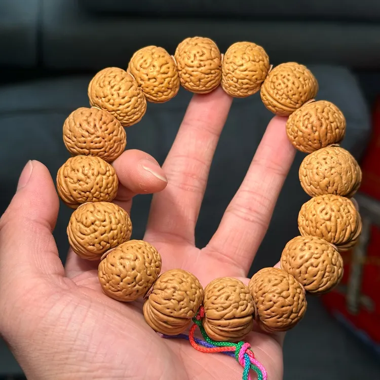核桃珠串野生桃核 开口笑 尺寸可选