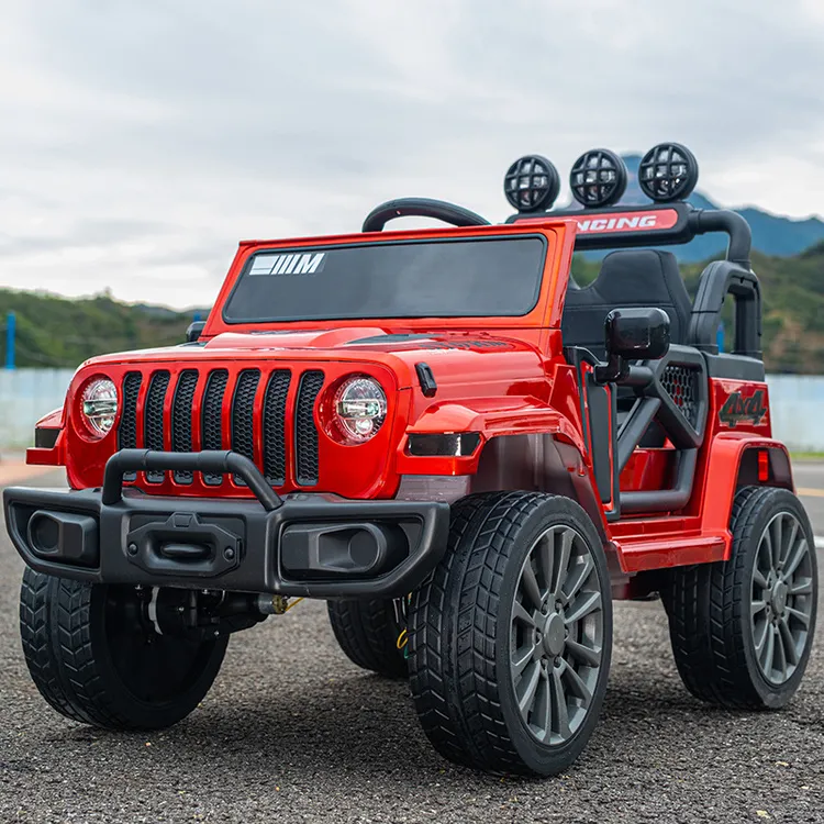 玩具汽车牧马人四轮越野车可坐2到7岁宝宝可遥控车小孩充电车