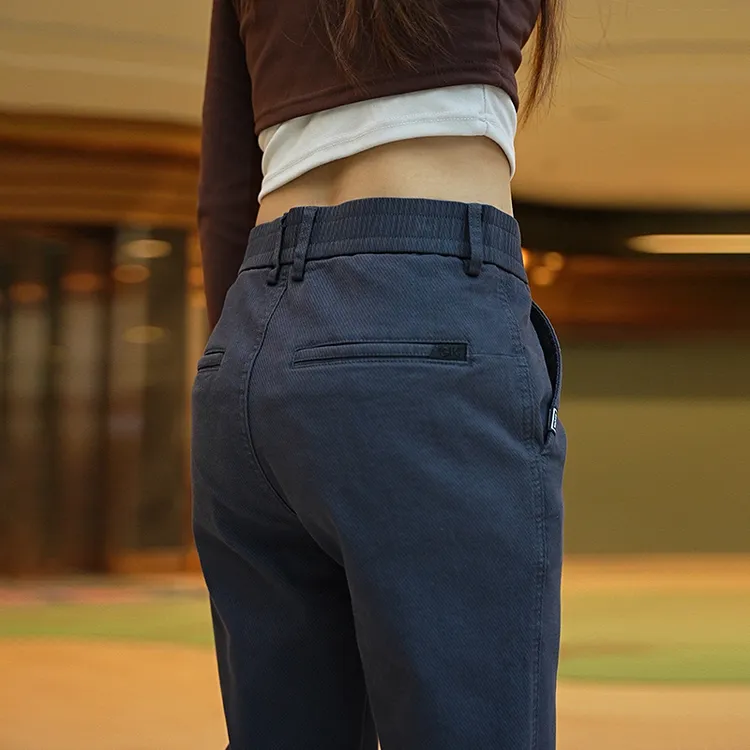 2025春季新款男士休闲裤修身直筒弹力西裤春夏潮流百搭商务长裤子