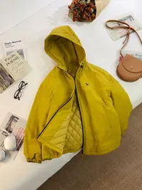 【女王洛克】韩版洋气减龄连帽棉服冬款简约百搭冲锋衣外套LK82612