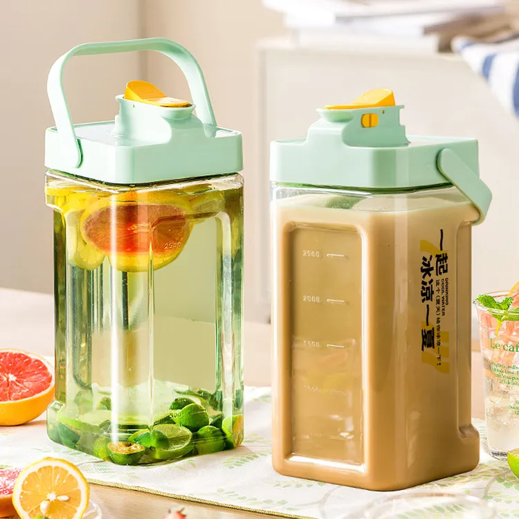 冰箱冷水壶夏季水果茶冷泡茶壶凉水壶家用大容量饮料果汁壶饮料桶